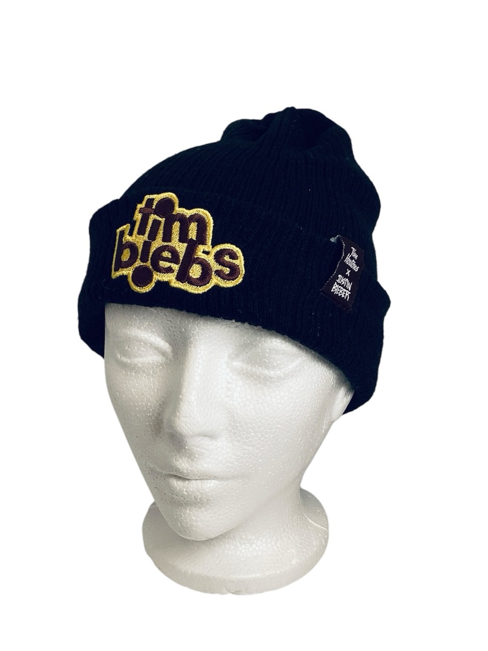 💚 Tim Hortons Black Knit Beanie “Tim Biebs”